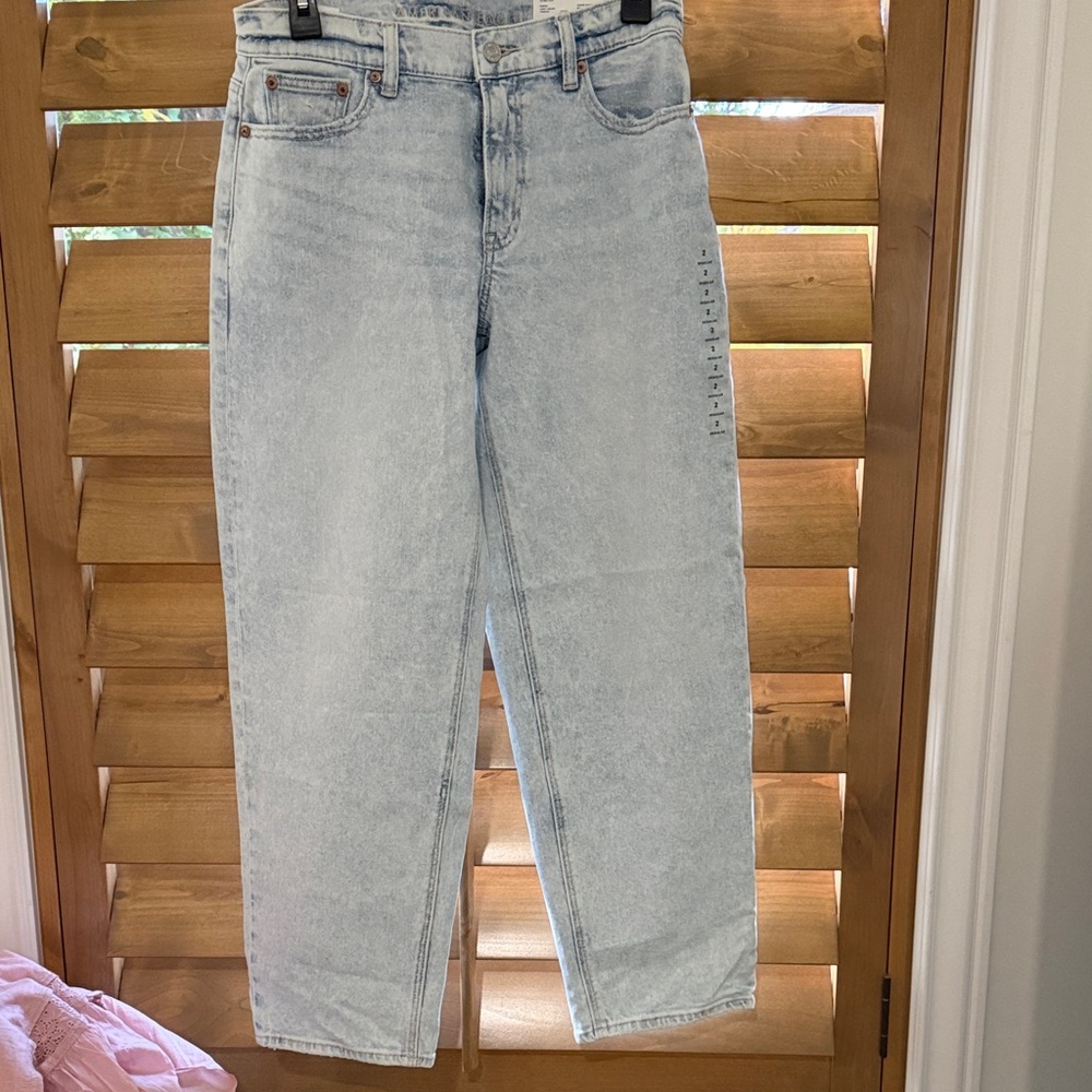 American Eagle Outfitters Light Blue Women's Barrel Jeans